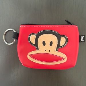 Red Paul Frank, small wallet, or coin purse
